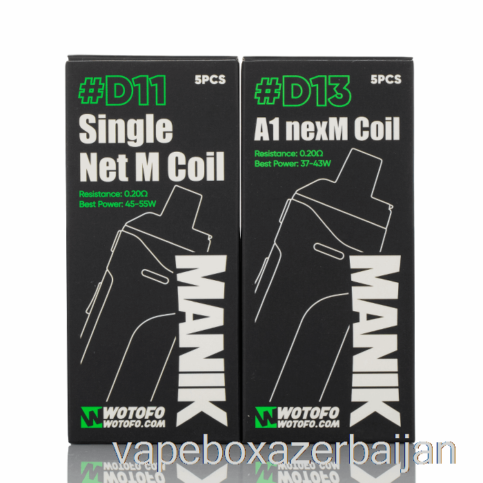 Vape Baku Wotofo MANIK Replacement Coils D15 Clapton Mesh Coils